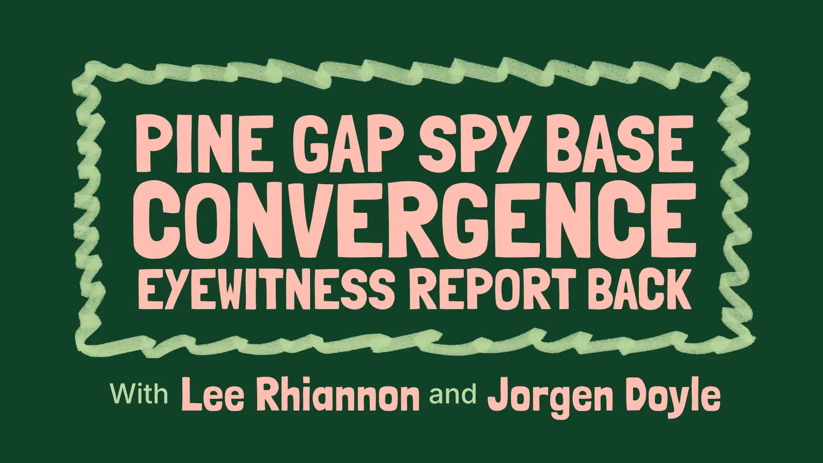 SWOP, Solidarity, and other activists gather after a session at the Pine Gap convergence.